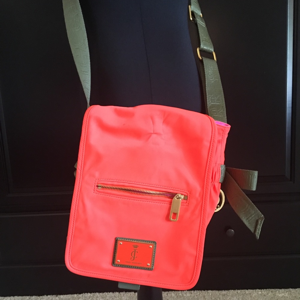Orange shoulder bag
